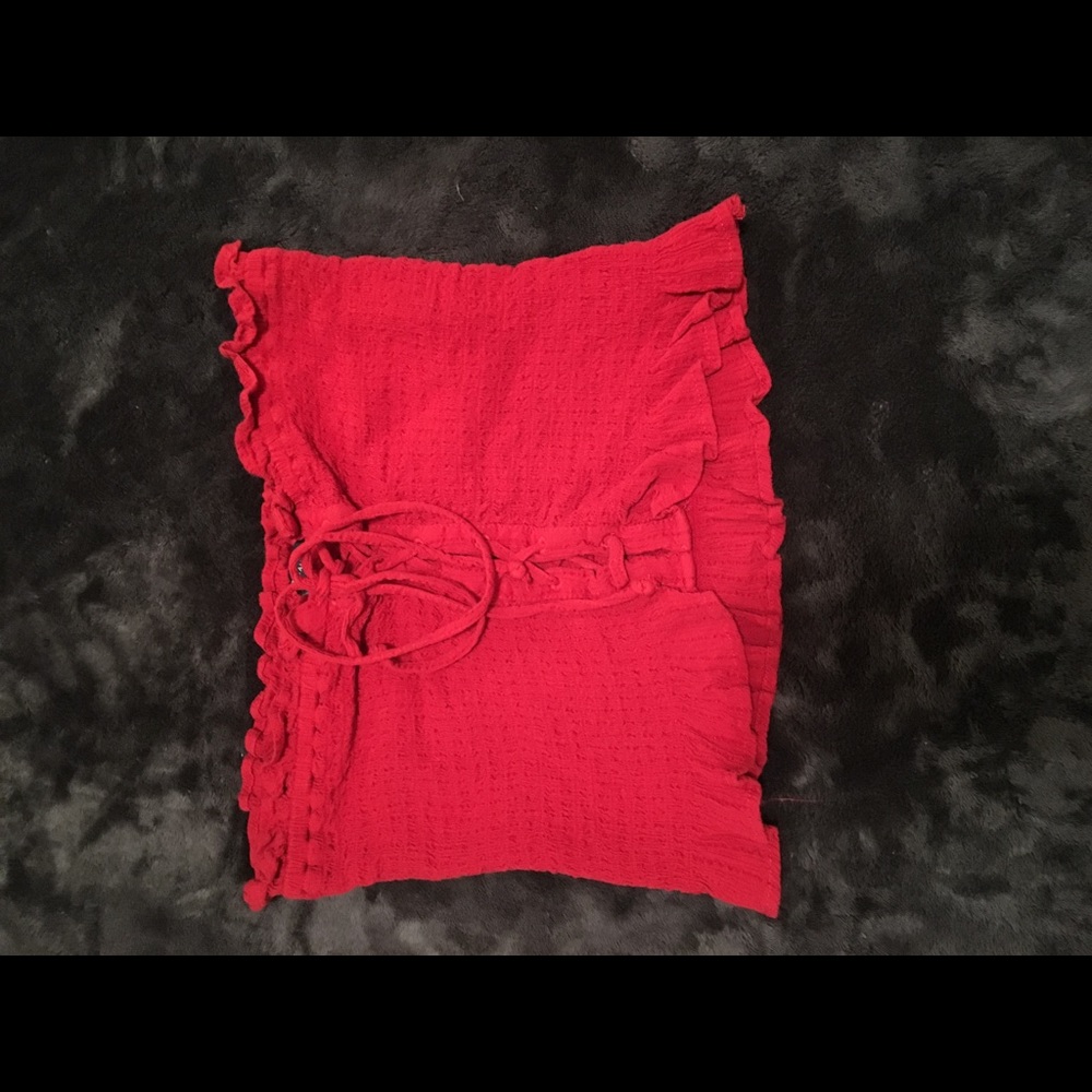 American eagle red tube top